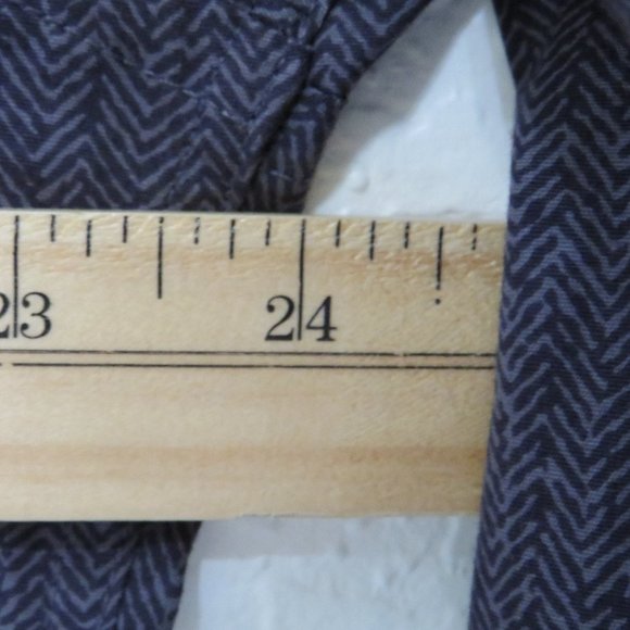 Alfani* Men's‎ Long Sleeve Button Down Curved Hem Zig Zag Design Shirt~ Large - Picture 7 of 12